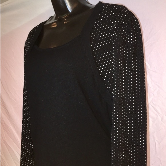 Investments Sweater Size Large With Pokey Dots - Picture 2 of 8